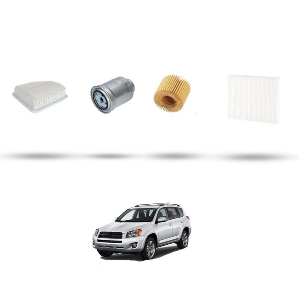 Hoffcar Wartungsset - 3 Filter FüR Toyota Rav IV 2.2 D4-D 110 Kw Ab 2012-image