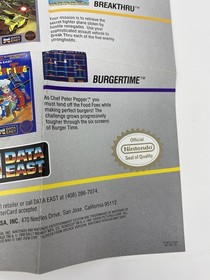 Arcade Hits From Data East Vintage NES Poster 2-Side Variant RARE Robocop Karnov