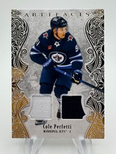 2025-26 Artifacts Hockey COLE PERFETTI Gold Material Game Worn Patch /299 #11