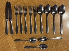 14 pcs ROBESON Continental “Bright Dawn” Flatware Lot~Germany~Stainless Steel