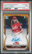 topps23 rhett lowder 1st bowman /50 psa9