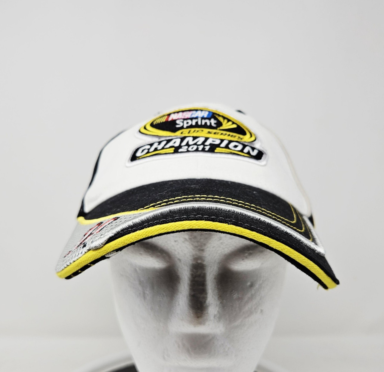 Tony Stewart 14 Hat Cap Strap Back Mens One Size White NASCAR 2011 Racing