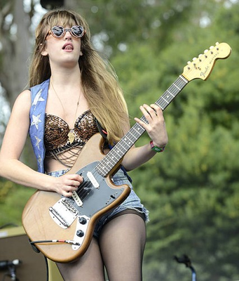 #ad #ad Lindsey Troy of Deap Vally performs at Day Three of the Outside L Old Photo AU $10.00