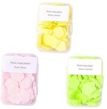 300pcs Portable Hand Washing Soap Sheets, Scented Mini Soap Sheets, Mix Colors