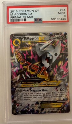 PSA 9 M Aggron EX 94160 Primal Clash 2015 Pokemon Card | eBay
