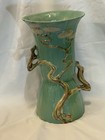 Roseville Ming Tree Pottery Double Handle Large Floor Vase 585-14”.     READ — photo 1
