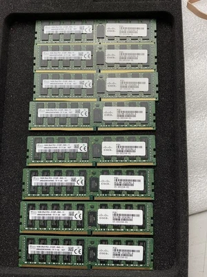 Lot of 8 SK Hynix 16GB DDR4-2133P ECC RDIMM Cisco UCS-MR-1X162RU-A Server RAM - Image 1 of 2