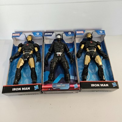 Marvel Avengers Iron Man 9 Inch Basic Action Figures Lot of 3 with G I JOE SNAKE