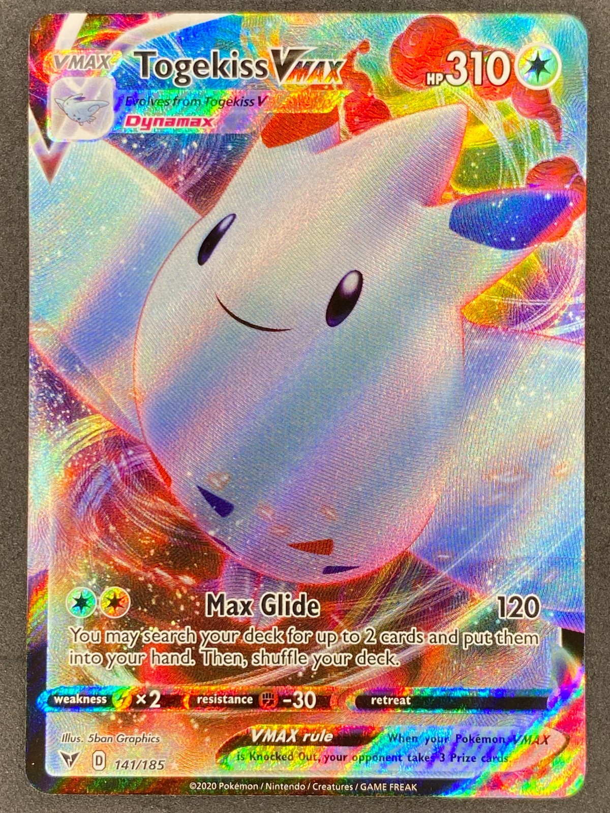Pokémon Togekiss VMAX 141/185 VIV Vivid Voltage NM