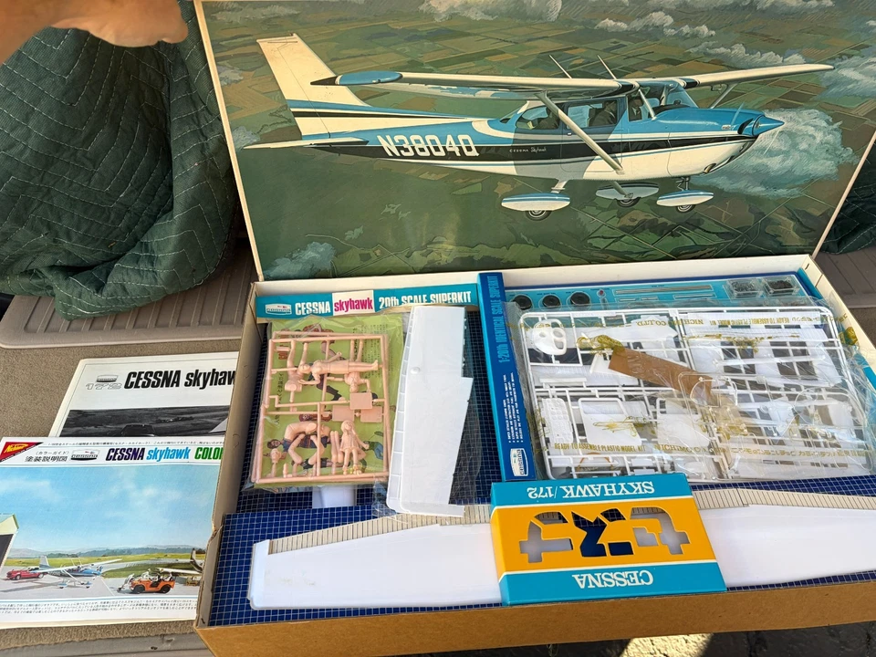 Vintage Nichimo Cessna Skyhawk 172 Model KIT 1/20 Scale Airplane Plane NIOB - Image 2 of 4