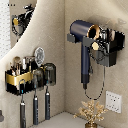 Wall Mounted Toothbrush Holder Punch-free Toothbrush Storage Rack - Picture 10 of 12