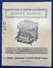 Original Conn Organ Service Manual / Theatre 650 Type 1