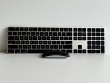 Apple Magic Keyboard w/ Num Keypad A1843  Magic Mouse 2 A1657 Black / Silver 