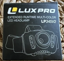 Lux Pro LP345V2 Ultra-Bright Multi-Color LED Headlamp 303 Lumens 3pack