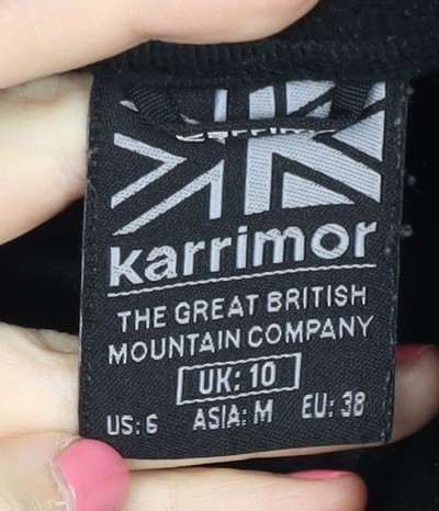 Karrimor Women's Black Fleece Jacket Size 10 - Picture 4 of 12