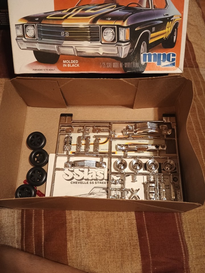 Mpc 1/25 Chevelle SS Slasher Model Kit sealed bags original issue !! | eBay