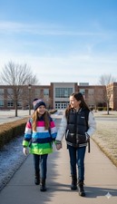 DKNY Girls Medium 10/12 Black  White Logo Hooded Jacket Cool/Cold Weather NWT