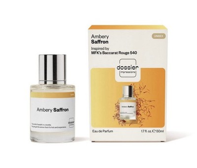 Dossier Body Perfume Ambery Saffron 50ml: Paraben-Free Phthalate-Free, Vegan