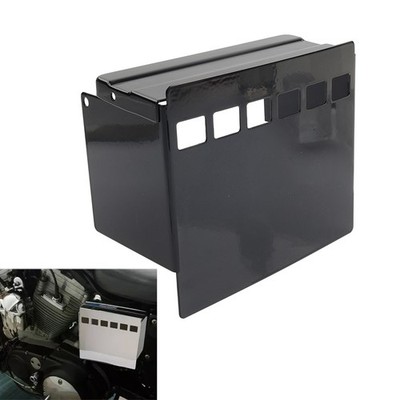 Schwarz Battery Box Side Cover Top Lid Für Harley Dyna Wide Glide XLH Sportster