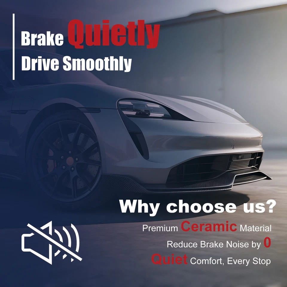 Front Performance Ceramic Brake Pads for Mercedes-Benz C250/C300/C350/CLS400 Foto 4 de 4