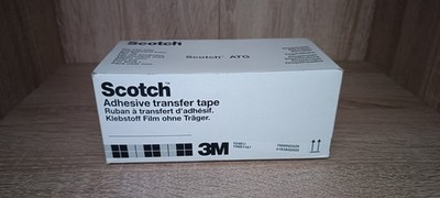 Scotch 3m Doppelseitiges Klebeband, ATG-Klebstoff ohne Träger 12mm x 33m