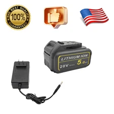 20V 5.0Ah Single Battery & Charger Set for 20v Cordless powerful Tools