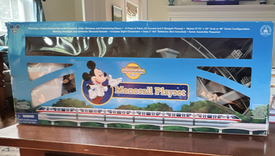 Disney Mickey Mouse & Friends Monorail Toy Train Set in Box, Disney Franchise