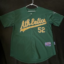 Athletics Yoenis Cespedes #52 Stitched Majestic Authentic Collection Size 52 