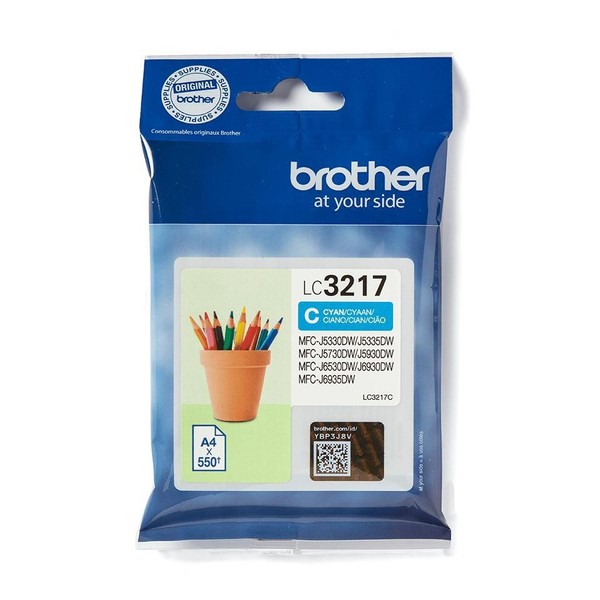 Brother W128347501 LC-3217C Ink Cartridge Original Cyan ~E~-image