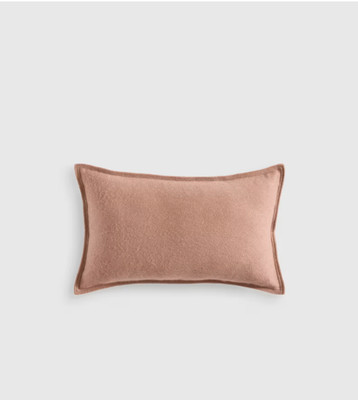 NWT QUINCE SOLID CASHMERE PILLOW COVER SOFA PILLOW CAMEL 12 X 20 SOLD OUT! $50
