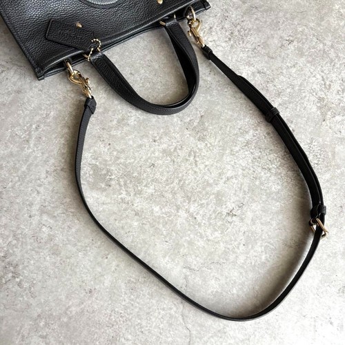 Coach Dempsey 2Way Leather Handbag Crossbody Black Excellent Condition - Zdjęcie 3 z 10
