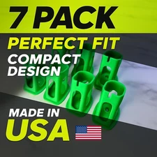 ***7 Pack** RYOBI Battery Holder Wall Mount for Ryobi One+ One Plus 18V Green