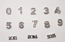Number Floating Charms - Yes they will fit in Origami Owl Living Lockets