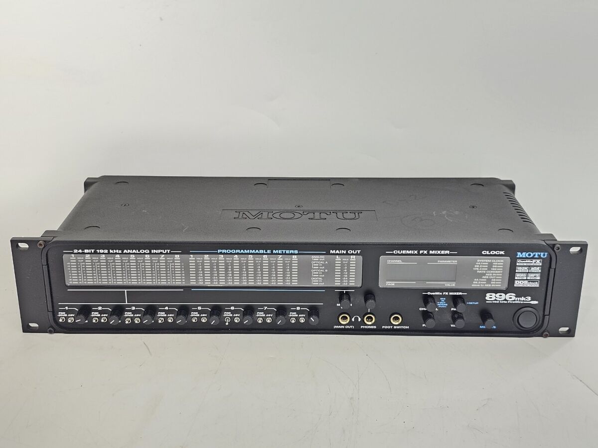 Motu 896 MK3 Firewire Audio Interface 896mk3 896 Mk3 | eBay Motu 896 MK3 Firewire Audio Interface 896mk3 896 Mk3 | eBay