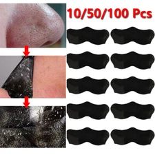 10/100pcs Remover Nose Blackhead Mask Sticker Cleansing Peel Off Acne Pore Strip
