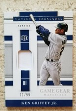 🔥2020 Panini National Treasures MLB Ken Griffey Jr /99 Game Worn Relic Invest📈