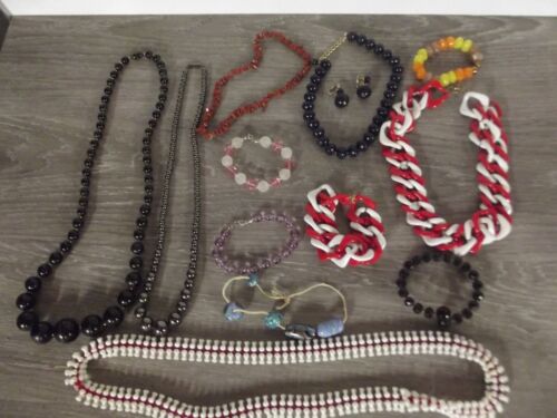 Vintage BEADED WEARABLE MIXED LOT OF COSTUME FASHION Jewelry Women's Necklaces 2 - Picture 3 of 7