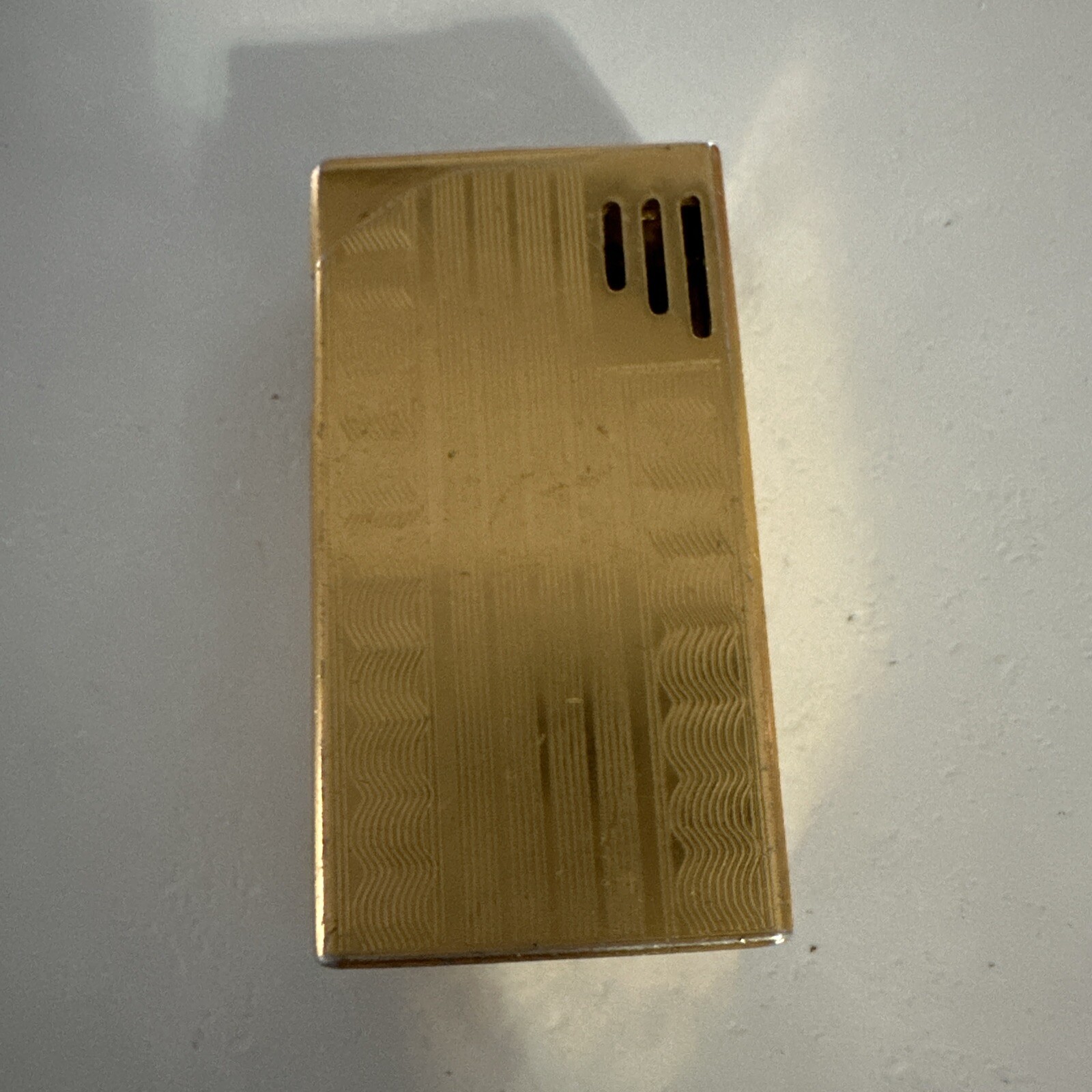 VINTAGE ELECTRONIC GAS LIGHTER ''WIN'' MARK V-GOLD PLATED-1970's. JAPAN-untested