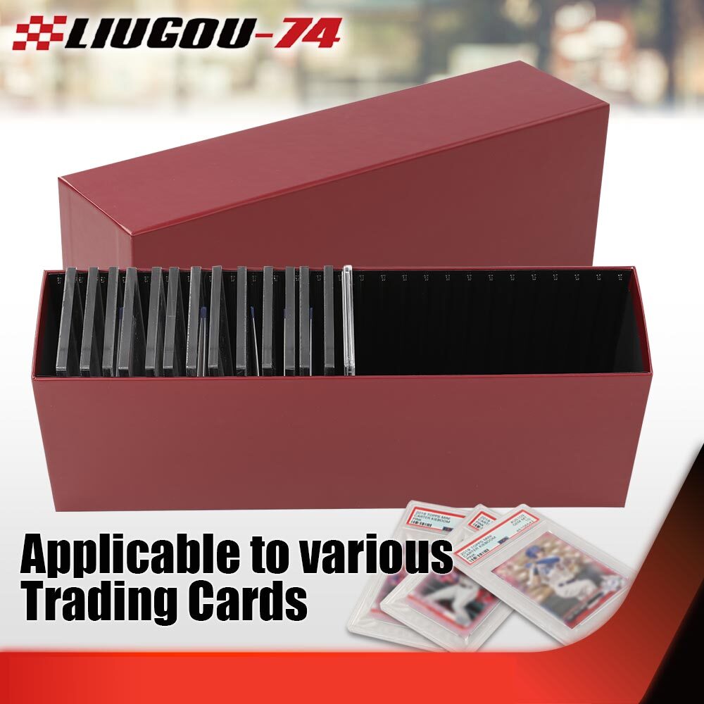 Slotted Graded Card Storage Box - Holds 26 PSA Slabs, Fits MTG & Pokemon  Cards, Red Case (1 Piece) Michael Jordan PSA 10 Graded Basketball Trading  Cards