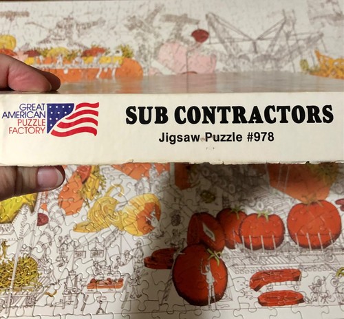 Subunternehmer 100% komplettes Puzzle 550 Teile Bruce Johnson 1989 selten - Bild 5 von 8