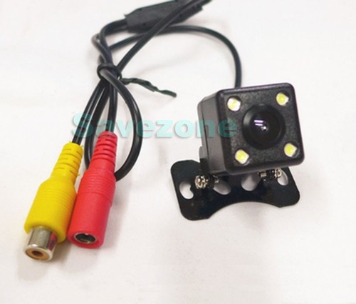 Wireless 4LED Reversing Backup Camera +4.3" Foldable Monitor Car Rear View Kit - Picture 2 of 12