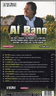 AL BANO CD Nel sole ITALY sigillato SEALED  2011 serie LE PIU BELLE DI SEMPRE