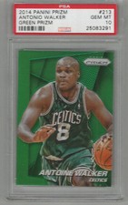 2014 Panini Prizm Antonio Walker Green Prizm PSA 10