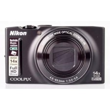 Nikon COOLPIX S9300 16.0MP 18xOptical Zoom Digital Camera Black 90 New Gift