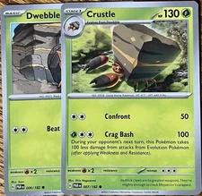 Dwebble 6/182, Crustle 7/182 - Evo Line  - Paradox Rift - Read Desc.