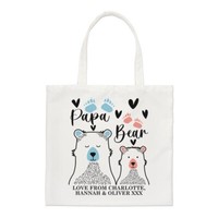Personalisiert Papa BäR Regular Tragetasche Vatertag Opa Geburtstag Shopper