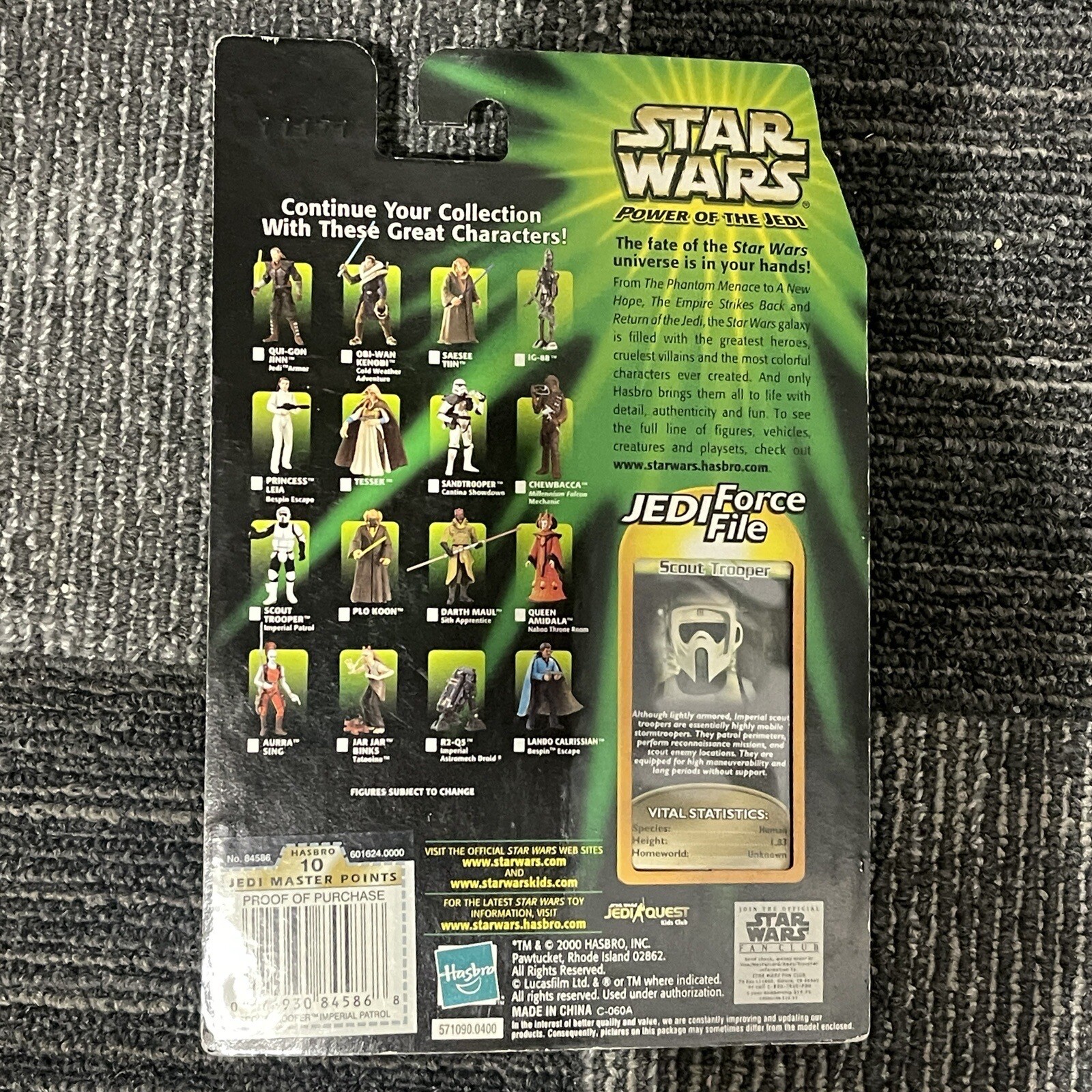 SCOUT TROOPER Imperial Patrol 3.75" Figure STAR WARS Power of the Jedi Force