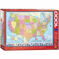 EuroGraphics Map of The United States Puzzle 1000 Piece 6000-0788