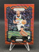 2023-24 PANINI PRIZM NAZ REID #204 RED RUBY WAVE TIMBERWOLVES SP 