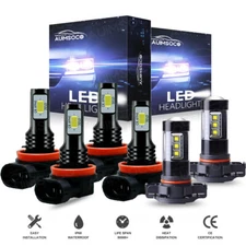 For Dodge Grand Caravan 2011 2012 2013-2019 white LED Headlight&Fog Light Bulbs